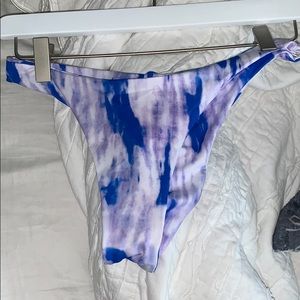 tie dye thong bikini bottoms